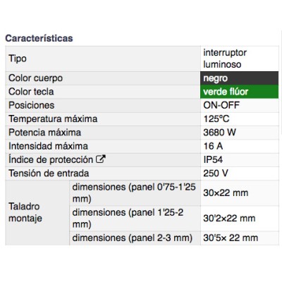 DH INTERRUPTOR LUMINOSO ESTANCO