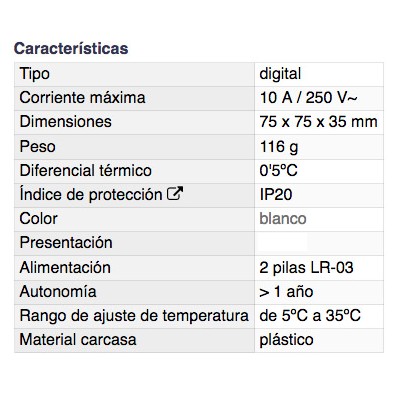 DH TERMOSTATO ELECTRÓNICO DIGITAL