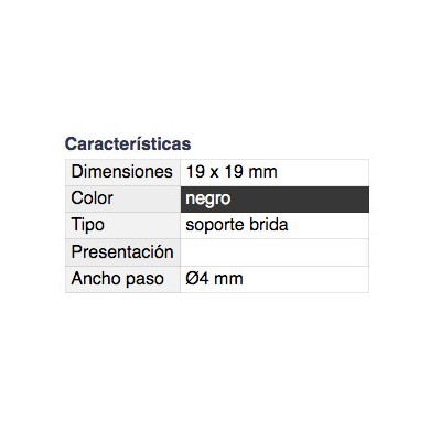 DH SOPORTE ADHESIVO PARA BRIDAS