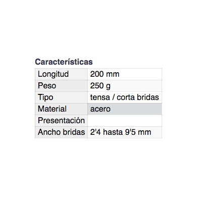 DH TENSOR-CORTADOR DE BRIDAS