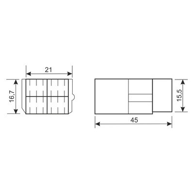 DH CAJA DE CONEXIÓN POLARIZADA