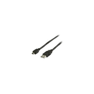 Cable USB 2.0, USB A Macho - Mini-USB 5-Pines Macho, de 3 m