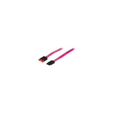 Cable alargador de datos S-ATA II 3GB/s, SATA 7 pines hembra – SATA 7 pines macho, 1,00 m, rojo