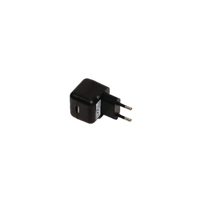 Cargador de CA USB, USB A hembra – conector de CA doméstico, de color negro