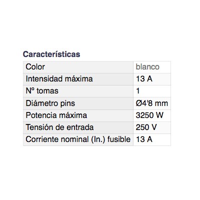 DH ADAPTADOR DE 1 TOMA CLAVIJA INGLESA A SCHUKO