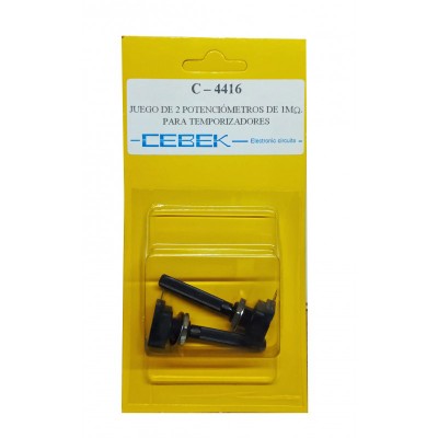 CEBEK PACK DE 2 POTENCIÓMETROS DE 1 M