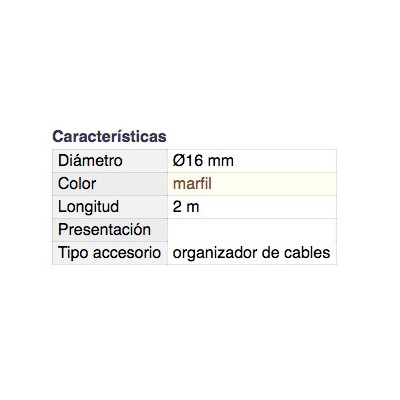 DH ORGANIZADOR DE CABLES