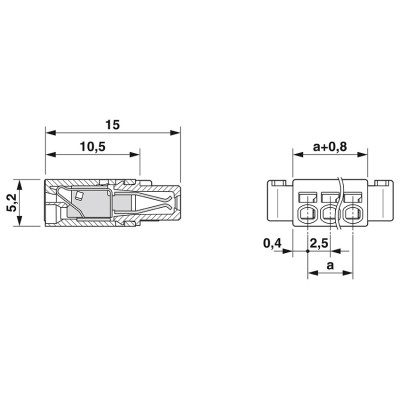 PHOENIX CONECTOR ENCHUFABLE PARA PLACA DE CIRCUITO IMPRESO