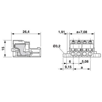 PHOENIX CONECTOR PARA PLACA DE CIRCUITO IMPRESO