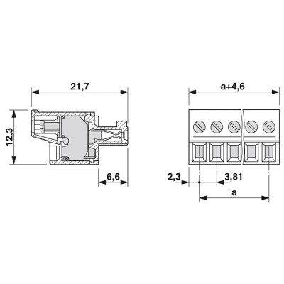 PHOENIX CONECTOR ENCHUFABLE PARA PLACA DE CIRCUITO IMPRESO