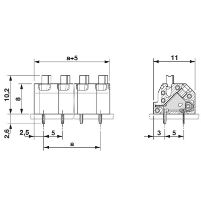 PHOENIX BORNE PARA PLACA DE CIRCUITO IMPRESO