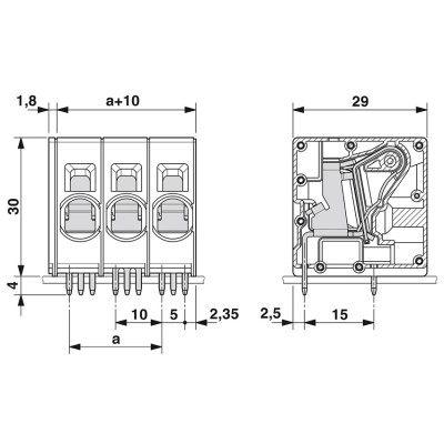 PHOENIX BORNE PARA PLACA DE CIRCUITO IMPRESO