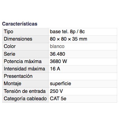 DH BASE TELEFÓNICA DE SUPERFICIE