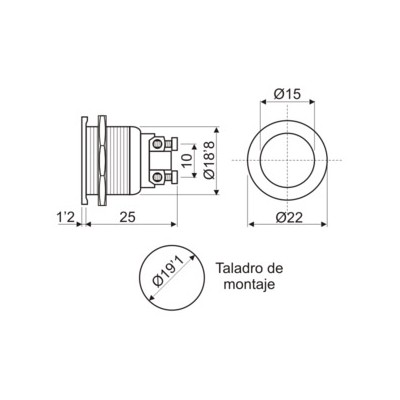 DH PULSADOR ANTIVÁNDALOS DE SEGURIDAD