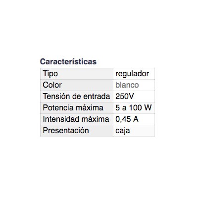 DH REGULADOR DE LUZ DE SOBREMESA