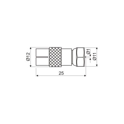 DH CONECTOR ADAPTADOR F MACHO A TV HEMBRA