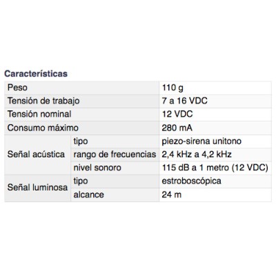 DH ALARMA DE DOBLE SEÑAL