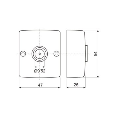 DH BASE ANTENA COAXIAL SENCILLA DE SUPERFICIE