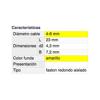 DH TERMINAL FASTON REDONDO