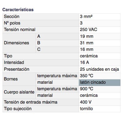 DH REGLETA CERÁMICA