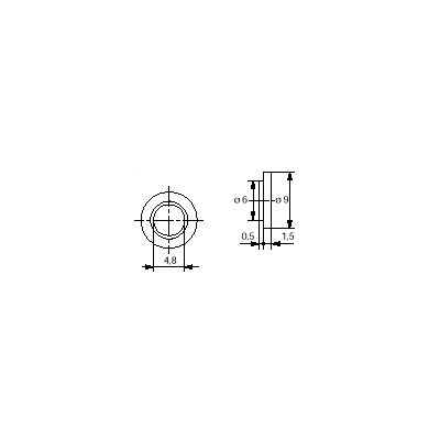 ARANDELA AISLANTE LATERAL TRANSISTOR, 100 ud