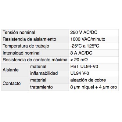 DH REGLETA SENCILLA MACHO