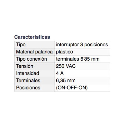 DH INTERRUPTOR UNIPOLAR