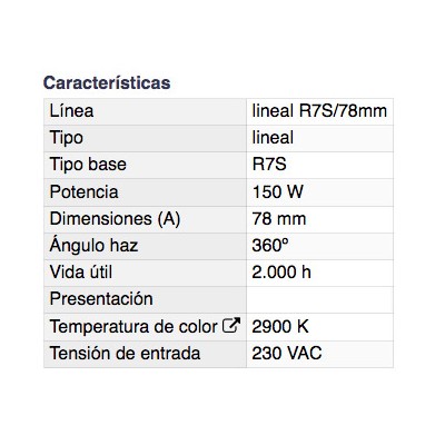 DH TUBO ECOHALÓGENO LINEAL