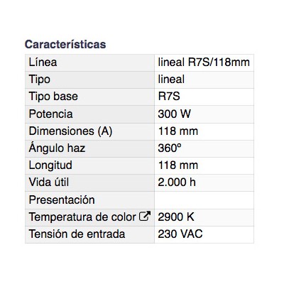 DH TUBO ECOHALÓGENO LINEAL