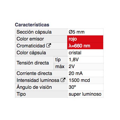 DH DIODO LED 5 MM