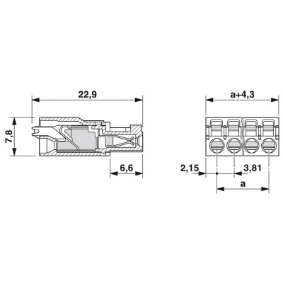 PHOENIX CONECTOR ENCHUFABLE PARA PLACA DE CIRCUITO IMPRESO