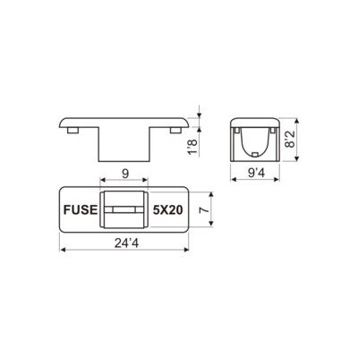 DH TAPA PORTAFUSIBLE HOMOLOGADO