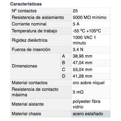 DH CONECTOR MACHO "D"