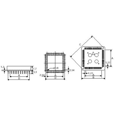 ZOCALO CHIP CARRIER PLCC