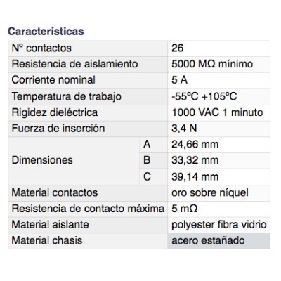 DH CONECTOR MACHO "D" SUB