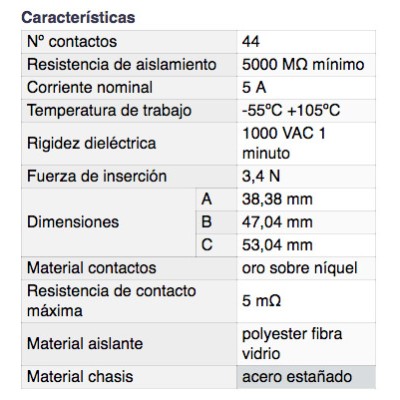 DH CONECTOR HEMBRA "D" SUB