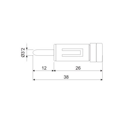 DH ADAPTADOR ANTENA AUTO RADIO MACHO