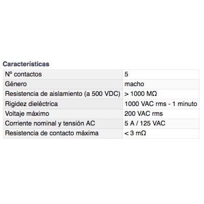 DH CONECTOR MICRO MACHO