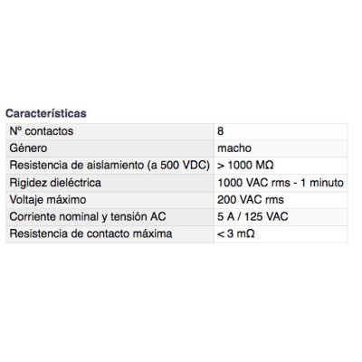 DH CONECTOR MICRO MACHO