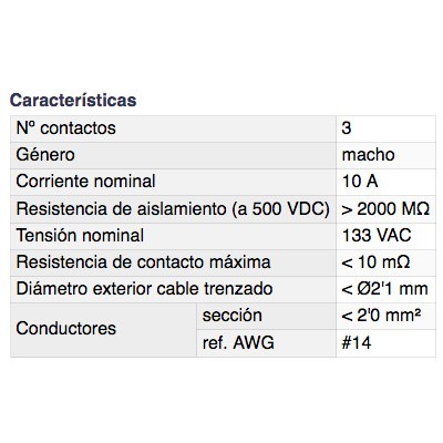 DH CONECTOR MICRO MACHO