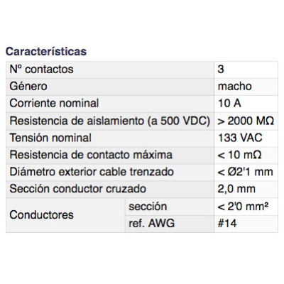 DH BASE CONECTOR MICRO MACHO