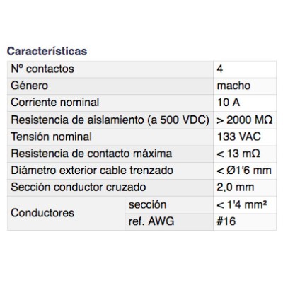 DH BASE CONECTOR MICRO MACHO