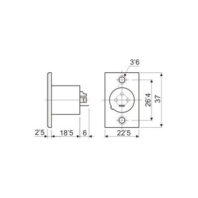 DH BASE CONECTOR MICRO MACHO