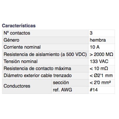 DH BASE CONECTOR MICRO HEMBRA