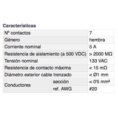 DH BASE CONECTOR MICRO HEMBRA