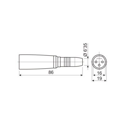 DH ADAPTADOR MICRO MACHO A JACK HEMBRA ESTÉREO