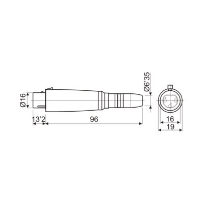 DH ADAPTADOR MICRO HEMBRA A JACK HEMBRA