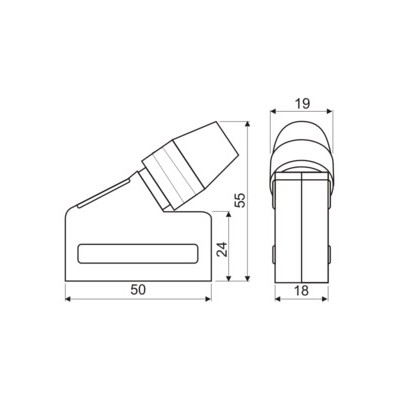 DH CONECTOR HEMBRA AÉREO