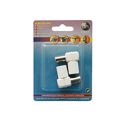 DH CONECTOR TV  MACHO + CONECTOR TV  HEMBRA