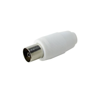 DH CONECTOR COAXIAL ANTENA HEMBRA BLANCO